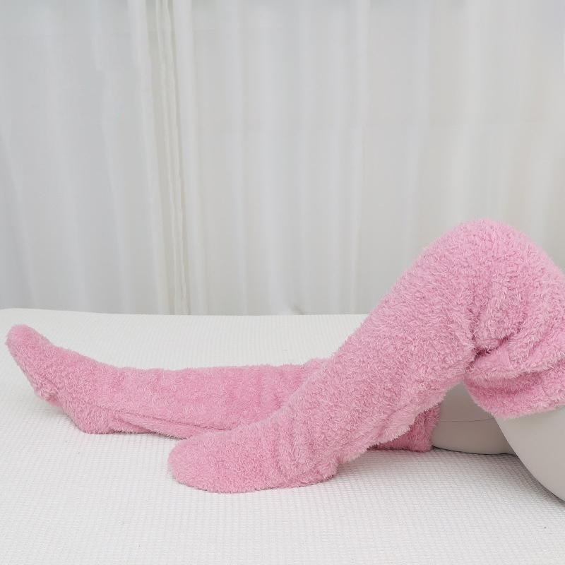 Ultra-Soft Plush Knee-High Socks – Cozy Fleece Winter Lounge Socks for Home, Cold Weather & Everyday Warmth | Thomler