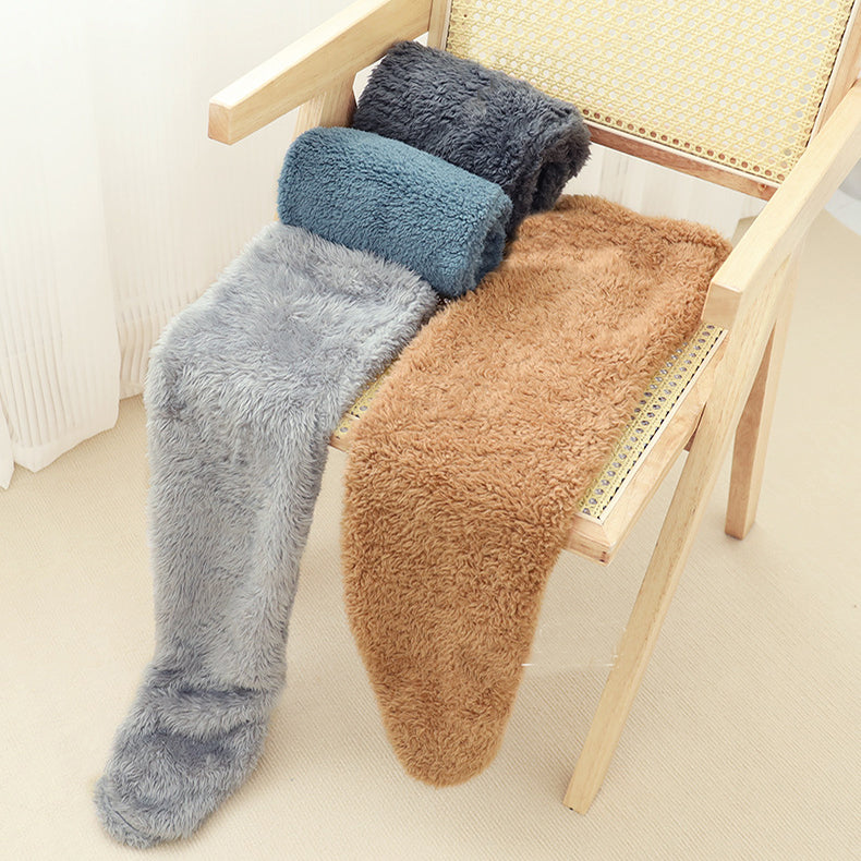 Ultra-Soft Plush Knee-High Socks – Cozy Fleece Winter Lounge Socks for Home, Cold Weather & Everyday Warmth | Thomler