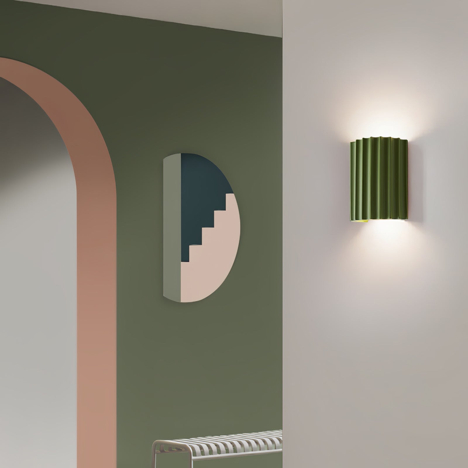 Wall Light Resin 6.5 in Up Down Modern Indoor Living Room Bedroom Hallway LED Fixture | Thomler