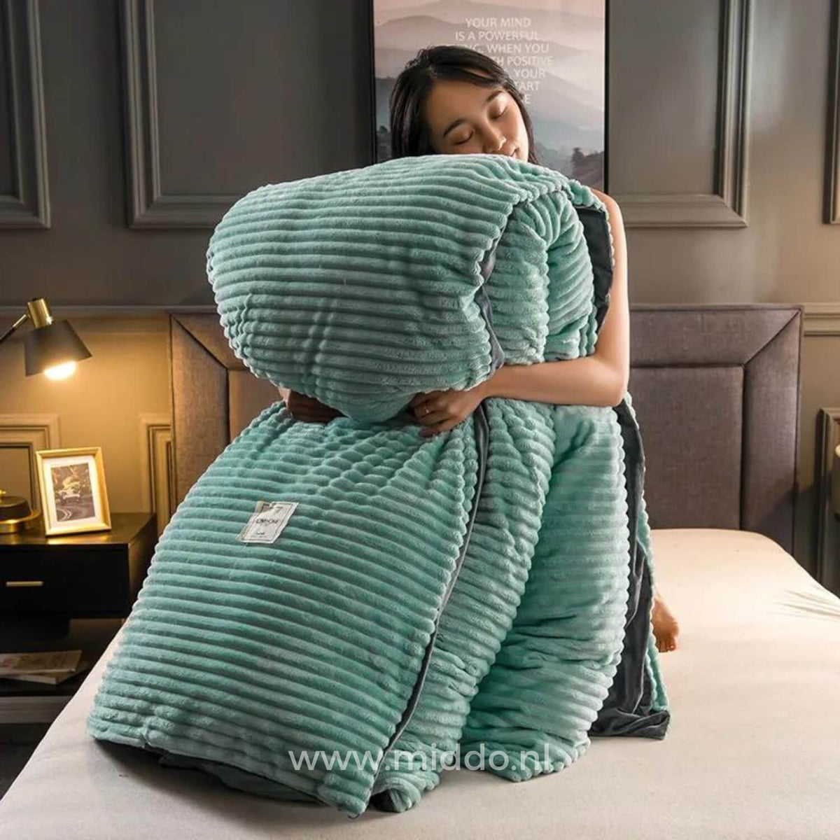 Plush Coral Fleece Duvet Cover Set – Ultra-Soft Twin to King Bed Warmth for Year-Round Comfort | Thomler