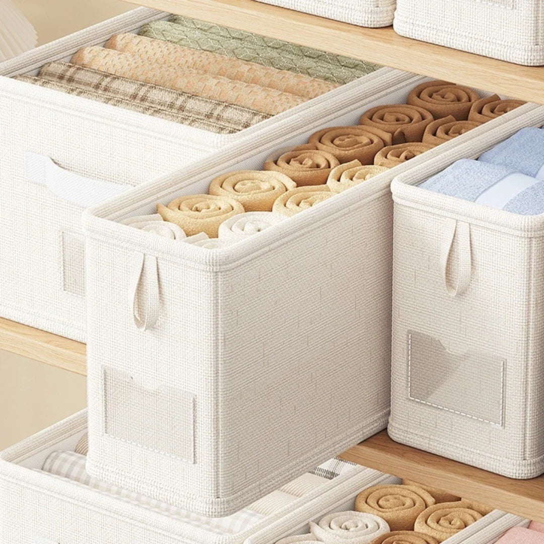 Collapsible Fabric Drawer Divider for Clothes Storage – Roll & Store System for Dresser Organization | Thomler