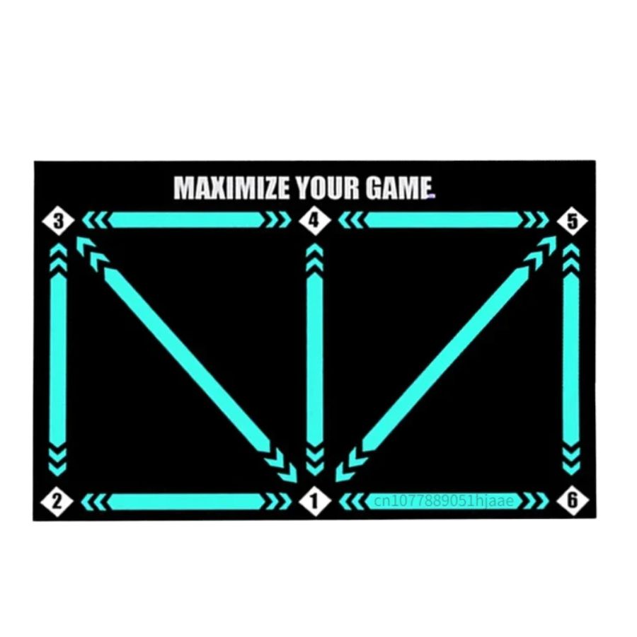 Football Training Mat 90.0 cm x 60.0 cm Indoor Ball Control Dribbling Coordination Practice Set With Video Training And Grip Socks | Thomler