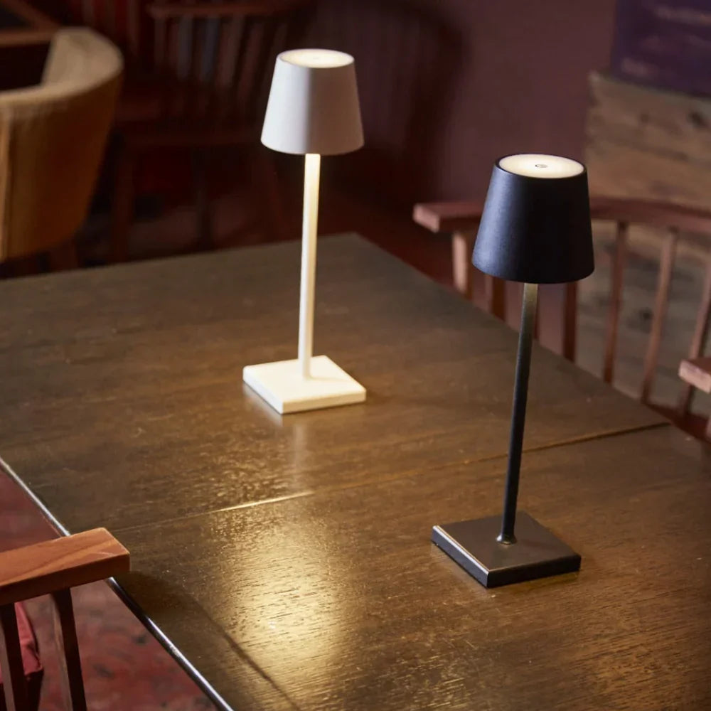 Rechargeable LED Table Lamp with Touch Control – Cordless Portable Light for Indoor & Outdoor Use – IP65 Waterproof Desk Lamp – Adjustable | Thomler