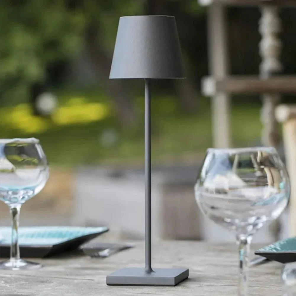 Rechargeable LED Table Lamp with Touch Control – Cordless Portable Light for Indoor & Outdoor Use – IP65 Waterproof Desk Lamp – Adjustable | Thomler