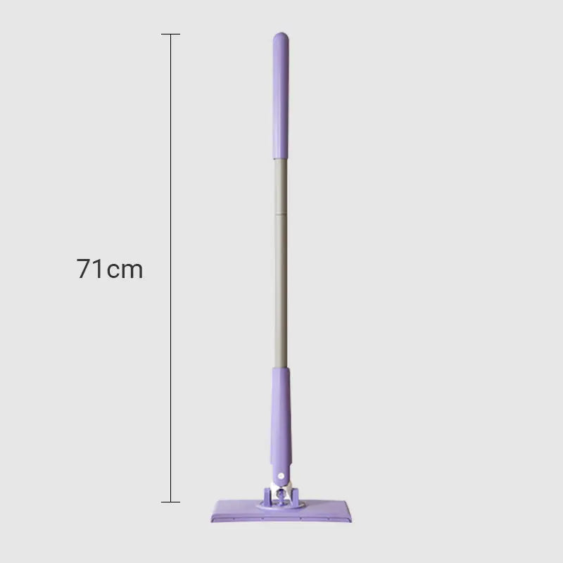 Cleaning Mop Plastic Metal 71.0 cm Lilac Hands Free Floor Cleaning Wet Wipe Cleaner For Kitchen Bathroom Countertops | Thomler