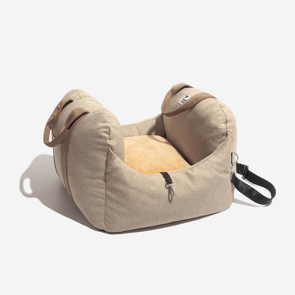 Portable Pet Carrier Booster Seat with Safety Harness and Washable Cover for Small Dogs | Thomler