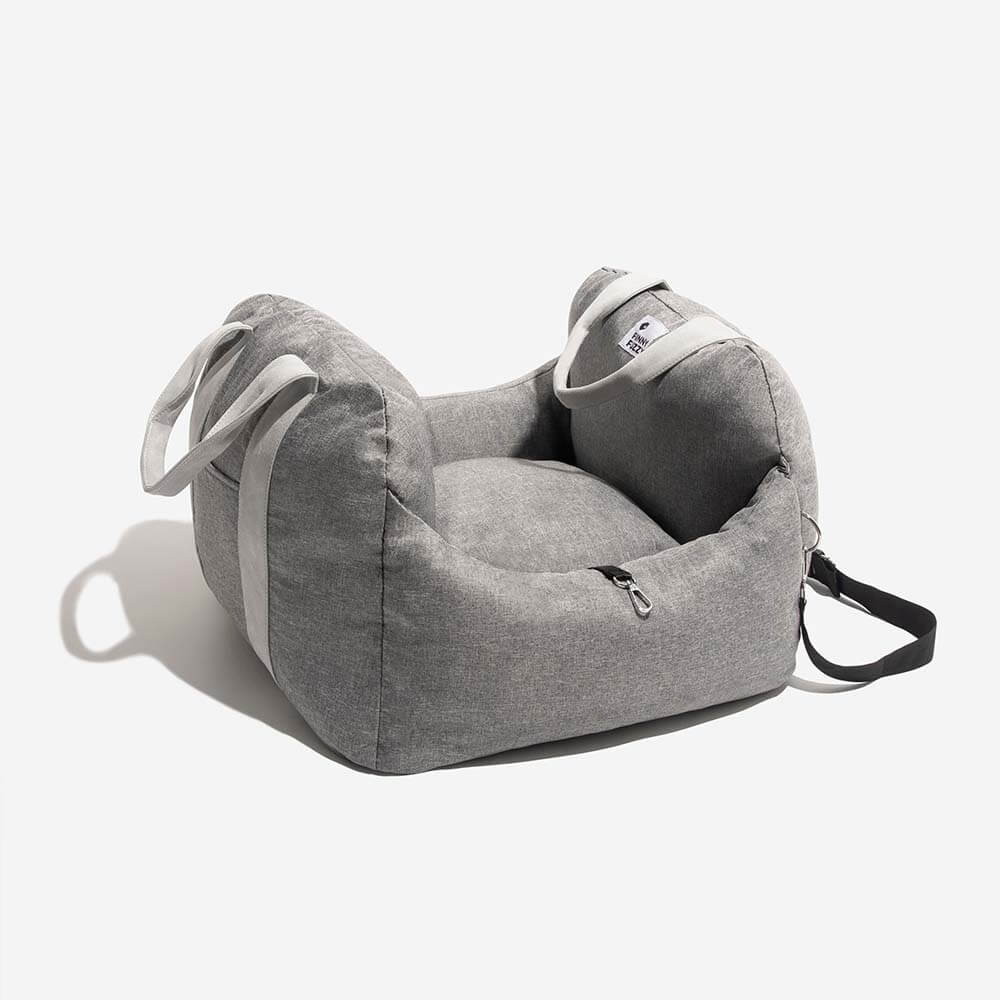 Portable Pet Carrier Booster Seat with Safety Harness and Washable Cover for Small Dogs | Thomler