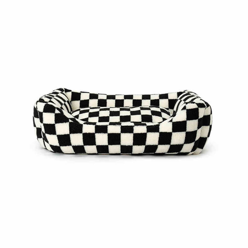 Raised-Edge Plush Pet Lounge with Machine-Washable Cover for Dogs & Cats | Thomler