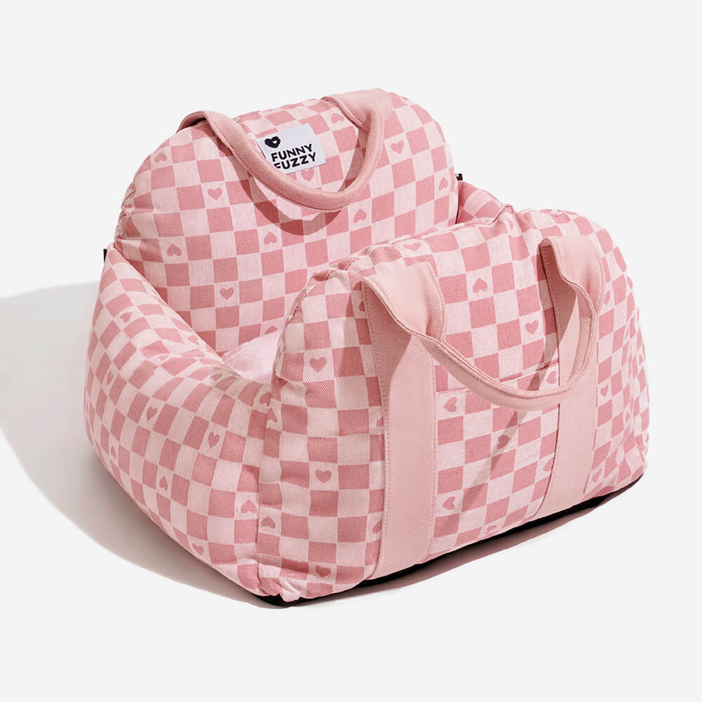 Portable Pet Carrier Booster Seat with Safety Harness and Washable Cover for Small Dogs | Thomler