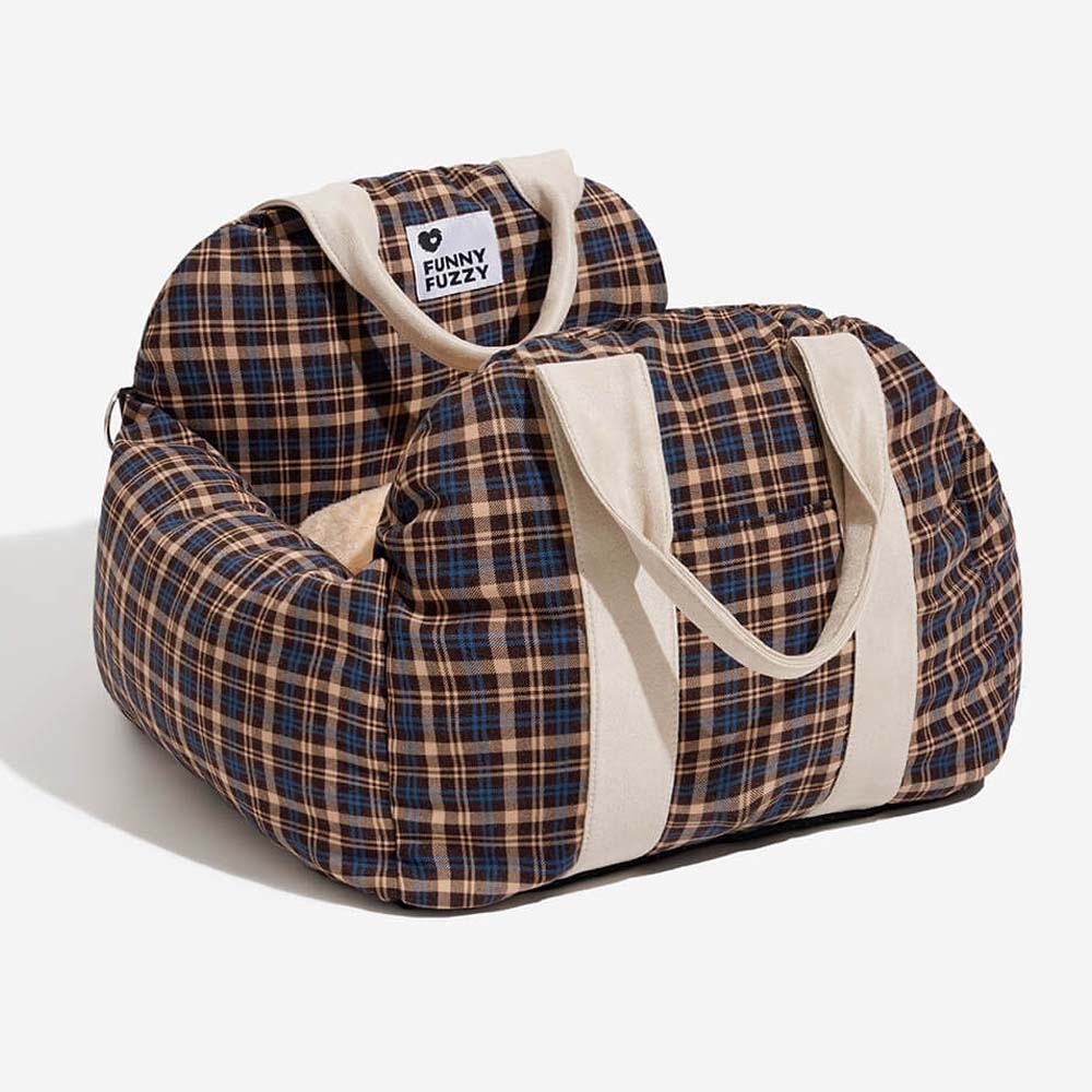Portable Pet Carrier Booster Seat with Safety Harness and Washable Cover for Small Dogs | Thomler