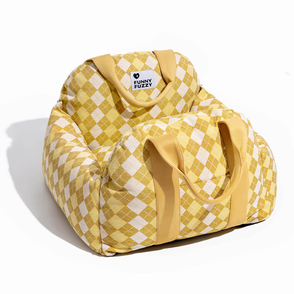 Portable Pet Carrier Booster Seat with Safety Harness and Washable Cover for Small Dogs | Thomler