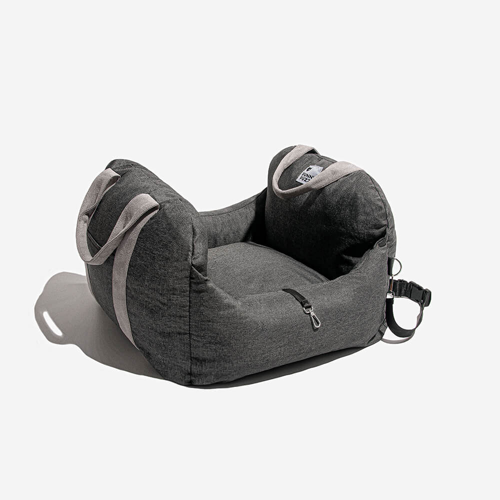 Portable Pet Carrier Booster Seat with Safety Harness and Washable Cover for Small Dogs | Thomler