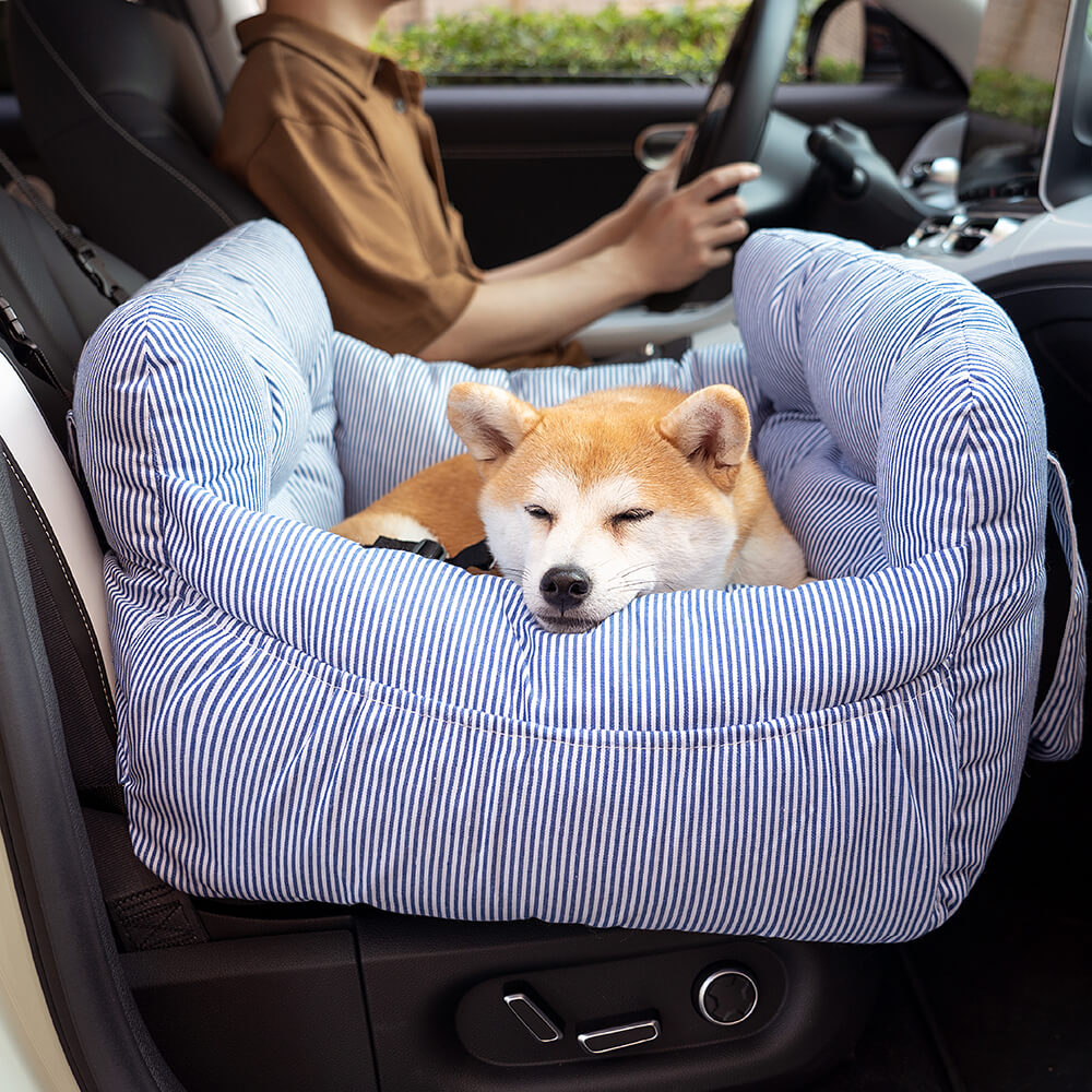 Dog Car Seat Booster Bed for Large Pets – Portable Travel Carrier with Shoulder Strap, Washable Cotton Cushion for SUV Truck Sedan – Safe | Thomler