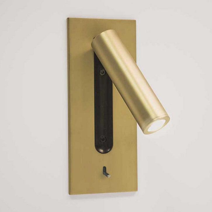 Industrial Wall Sconce with Integrated LED & Toggle Switch – Aluminum Metal Light Fixture for Living Room, Hallway, Bedroom & Home Office | Thomler