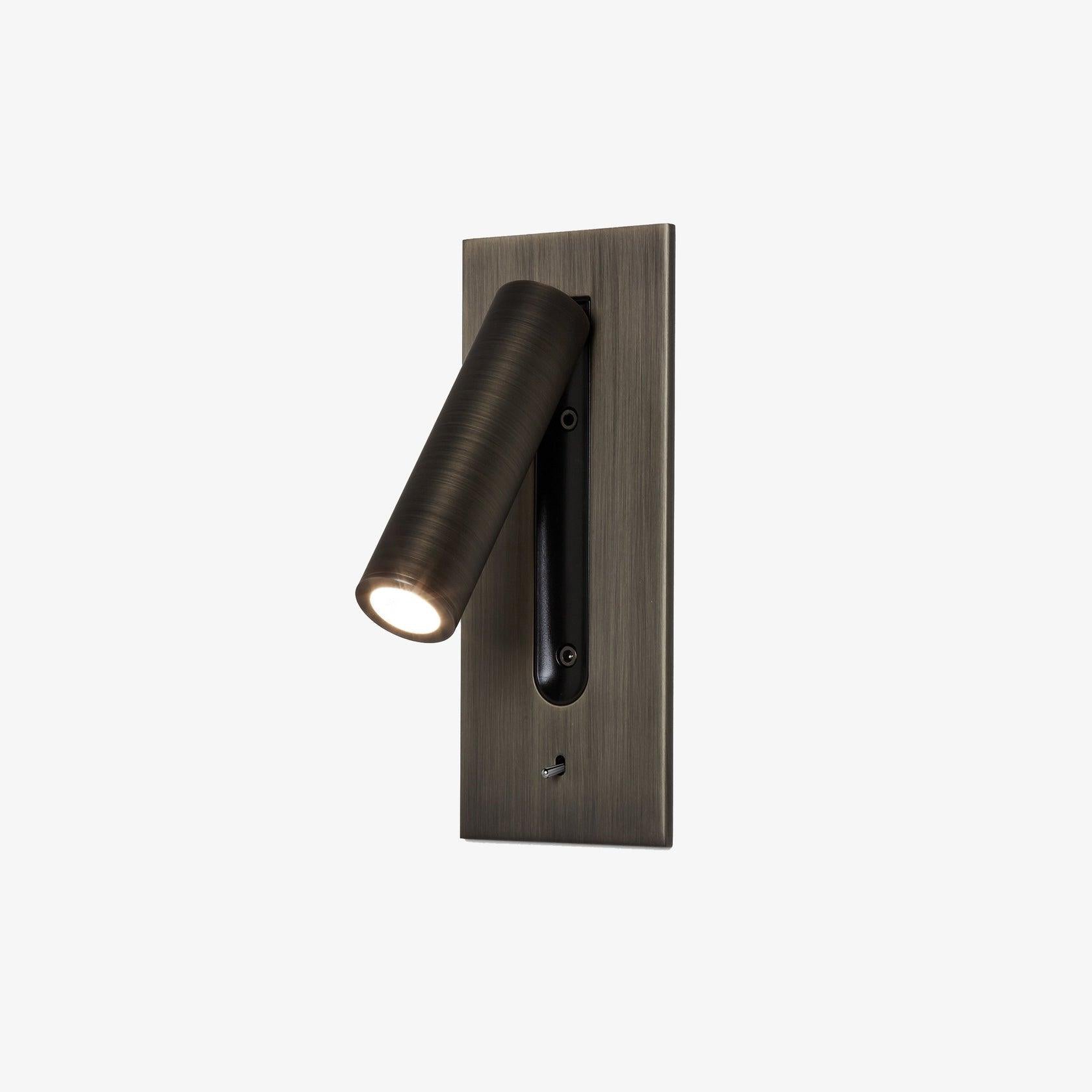 Industrial Wall Sconce with Integrated LED & Toggle Switch – Aluminum Metal Light Fixture for Living Room, Hallway, Bedroom & Home Office | Thomler