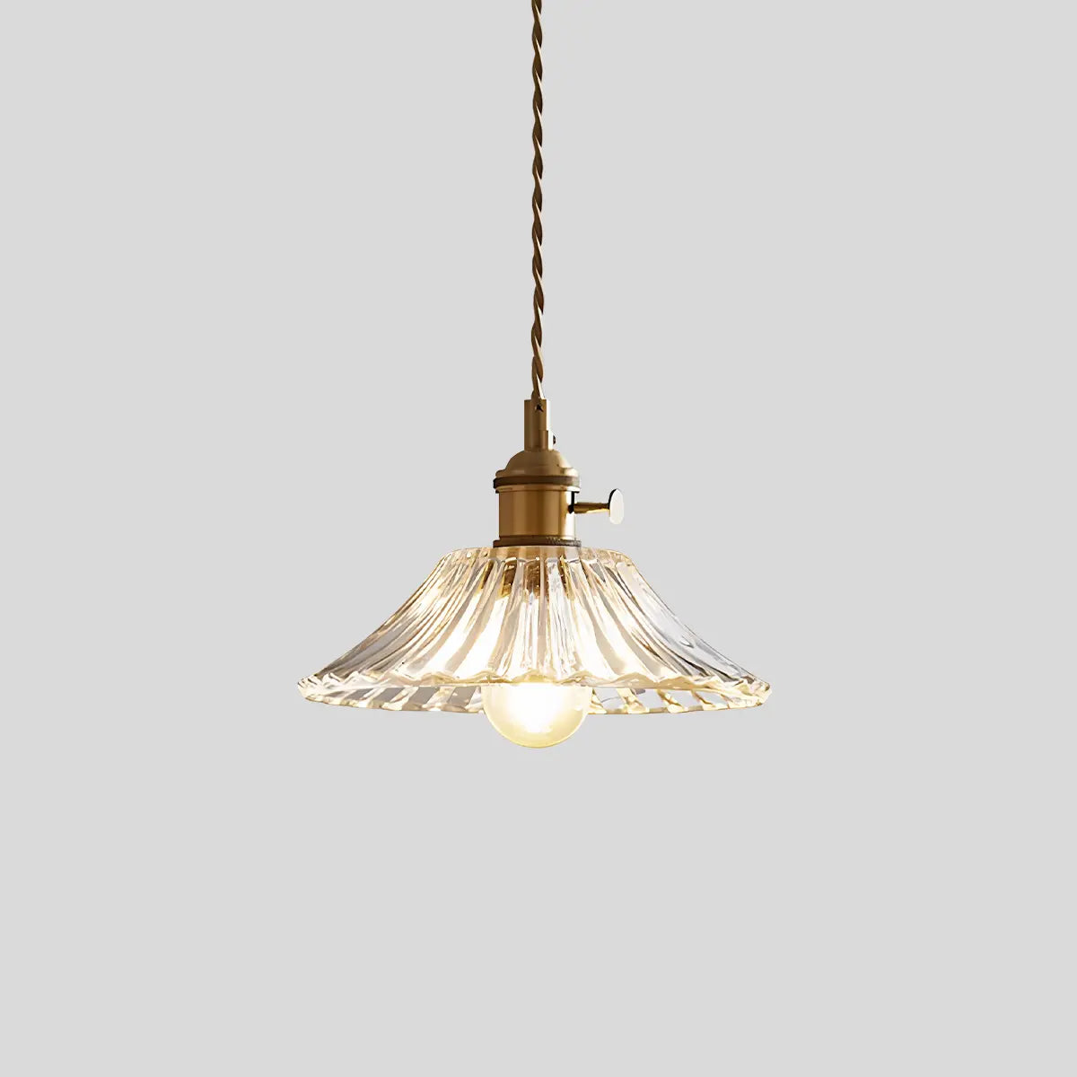 Pendant Light Glass Bronze Adjustable Cable Transparent Dining Room Kitchen Island Hanging Ceiling Lamp | Thomler