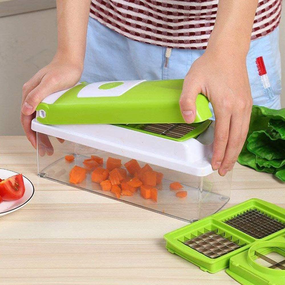 All-in-One Kitchen Mandoline Slicer with 8 Blade Options & Hand Guard for Fast Veggie Prep | Thomler