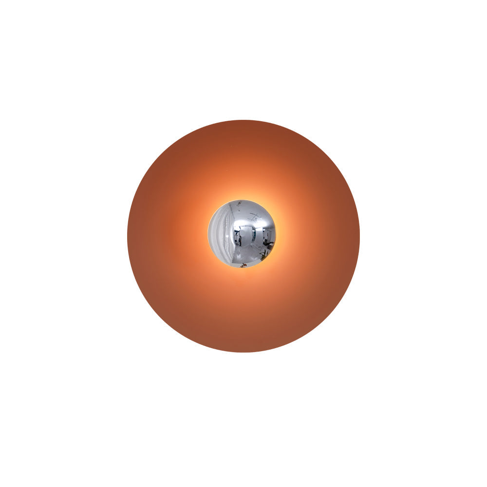 Contemporary Dual-Tone Circular LED Wall or Ceiling Light Fixture in Multiple Finishes | Thomler