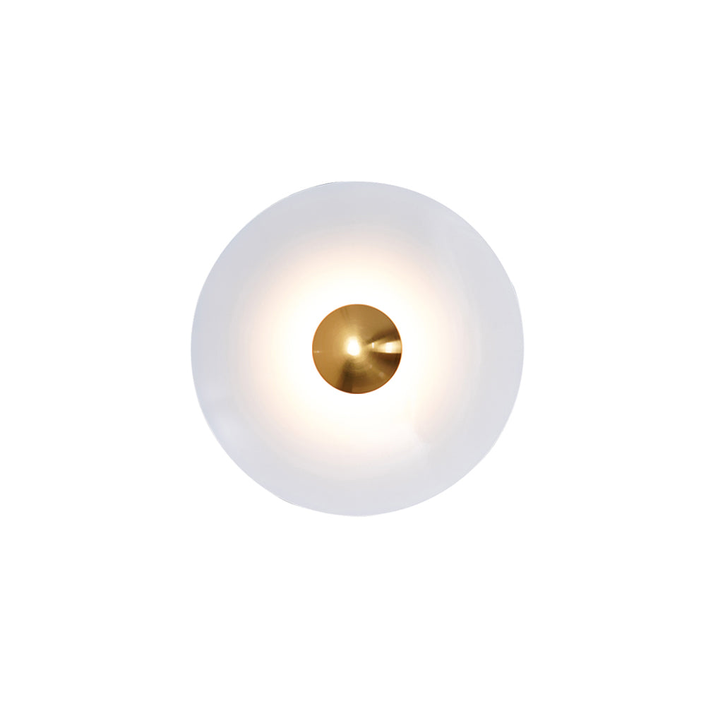 Contemporary Dual-Tone Circular LED Wall or Ceiling Light Fixture in Multiple Finishes | Thomler