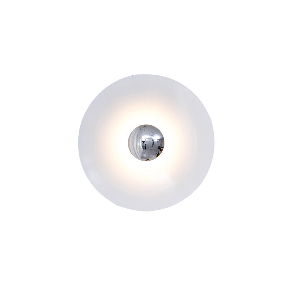 Contemporary Dual-Tone Circular LED Wall or Ceiling Light Fixture in Multiple Finishes | Thomler