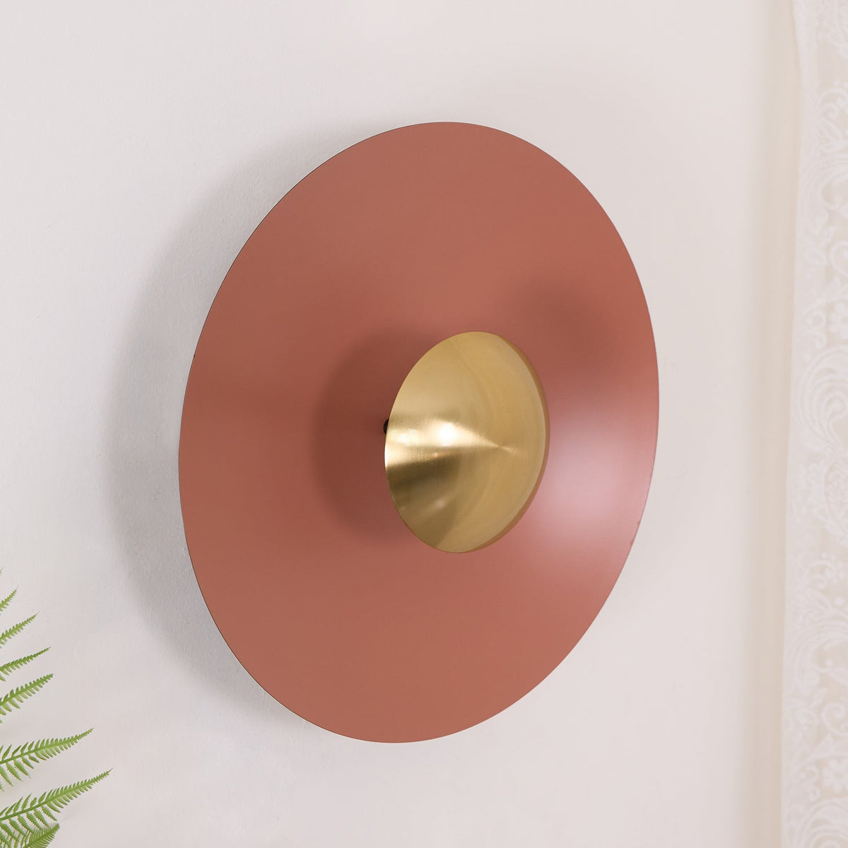 Contemporary Dual-Tone Circular LED Wall or Ceiling Light Fixture in Multiple Finishes | Thomler