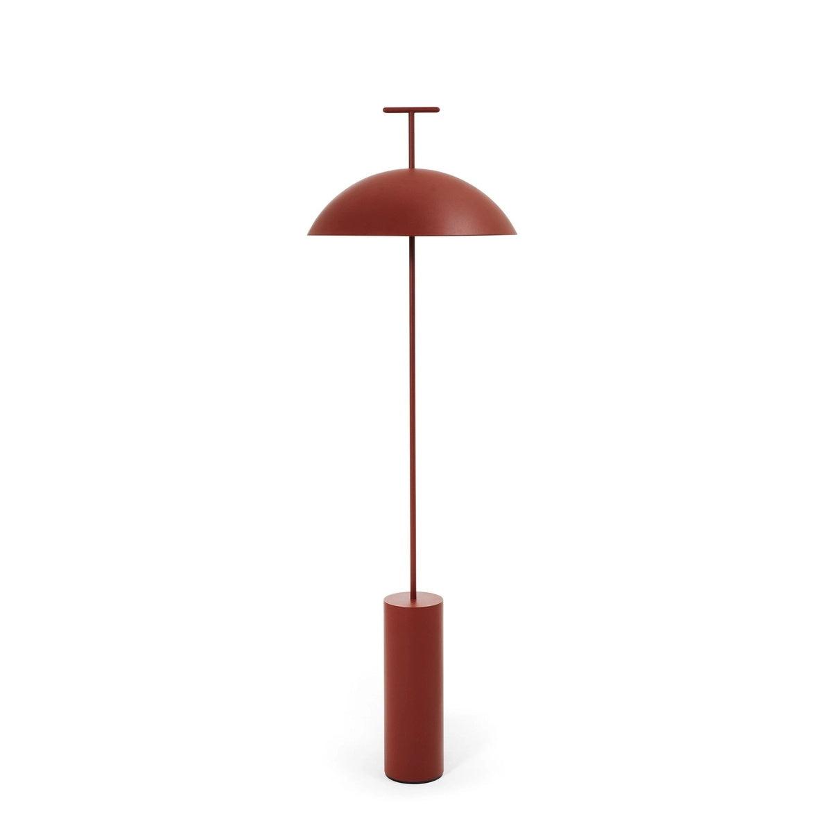 Floor Lamp Wood 59.8 in Dark Red Black White Steel Living Room Reading Light Adjustable | Thomler