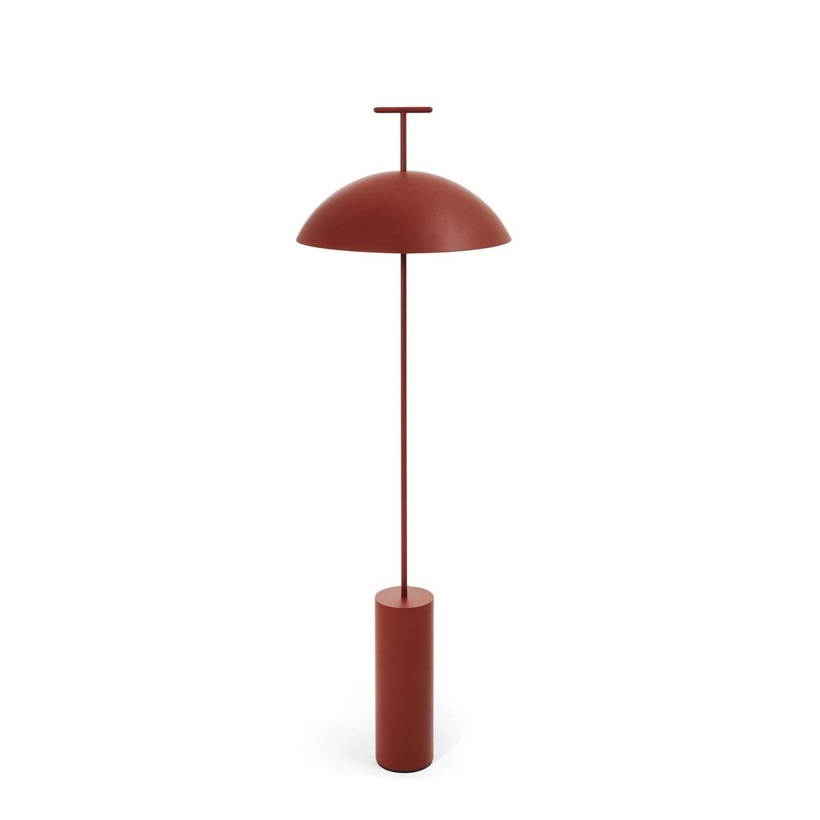 Floor Lamp Wood 59.8 in Dark Red Black White Steel Living Room Reading Light Adjustable | Thomler