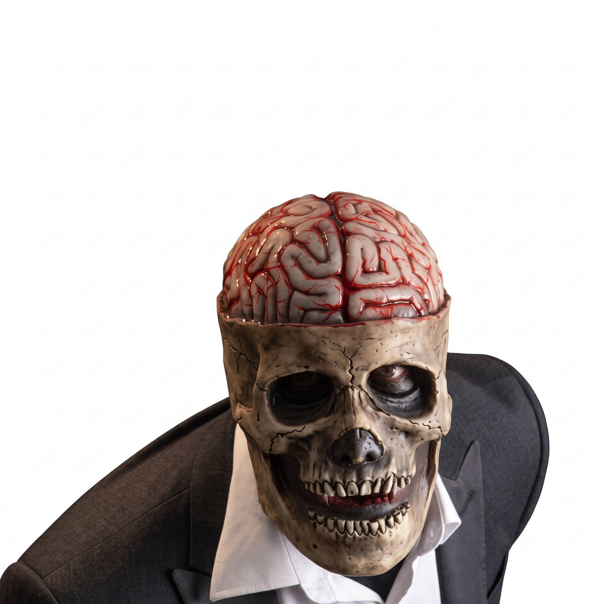 Movable Jaw Skull Face Mask – Full Head Latex Costume for Halloween Parties & Cosplay Events | Thomler