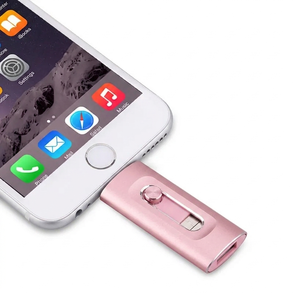 USB Flash Drive Metal 6.6 cm 2.6 in Triple Connector Phone Computer File Transfer Storage Backup Memory Stick | Thomler