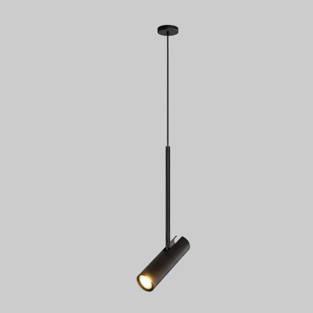 Adjustable Swivel Cylinder Pendant – Metal Downlight with Focused Beam for Kitchen Island & Bedside | Thomler