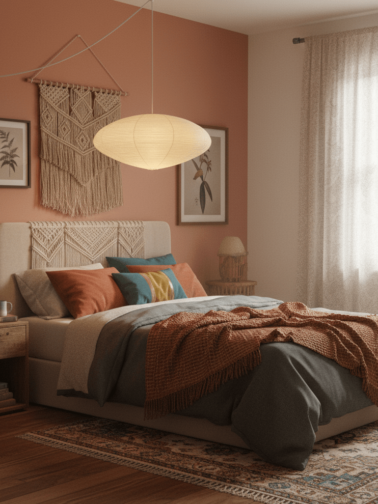 Mulberry Paper Swag Pendant Light 17.7 in x 9.8 in White Indoor Ceiling Hanging Lamp Modern Home Decor Living Room Bedroom | Thomler