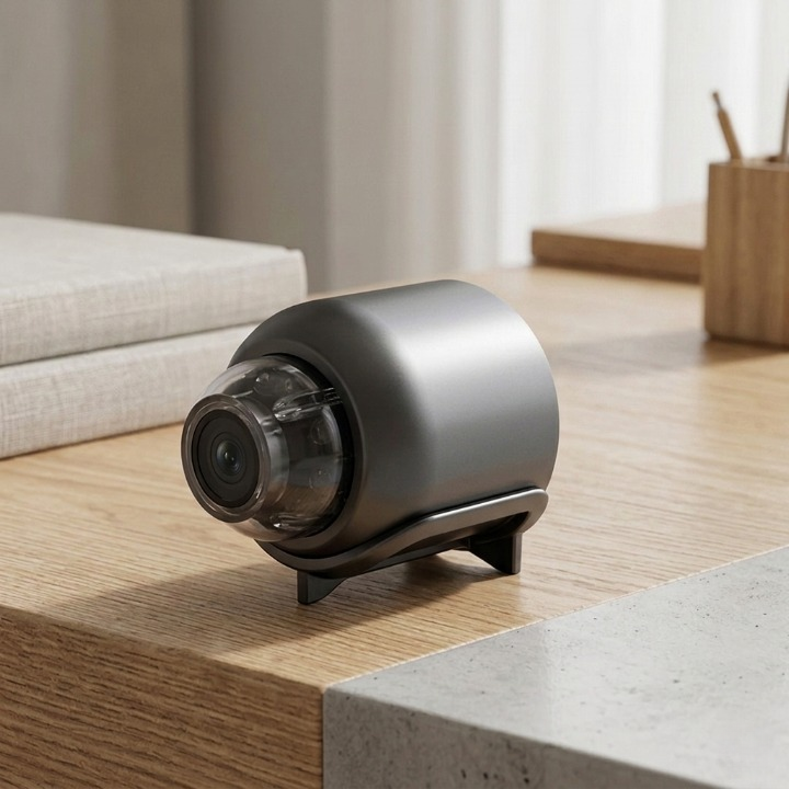 Compact HD Security Camera with Night Vision & Motion Alerts for Home, Office & Vehicle Monitoring | Thomler