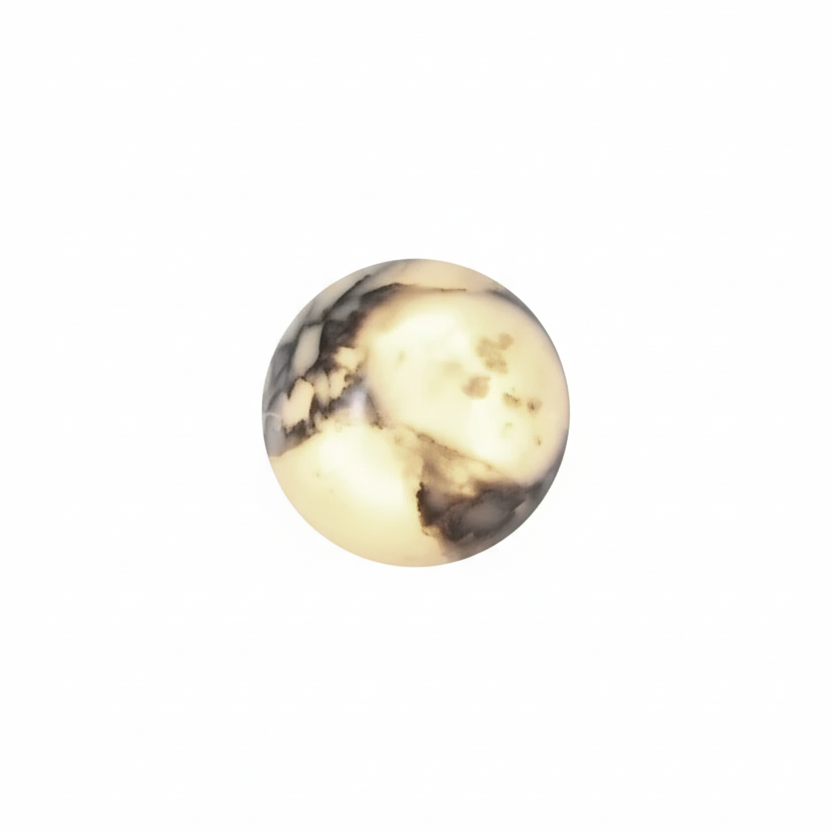 Natural Stone Sphere Wall Sconce with Dual Light Beams – Modern Marble Globe Fixture for Bedroom Foyer Study | Thomler