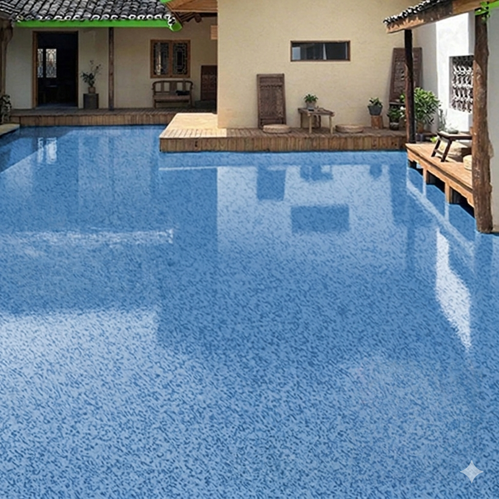 Marble-Effect Epoxy Floor Coating – High-Gloss Resin Finish for Concrete, Tile & More | Thomler