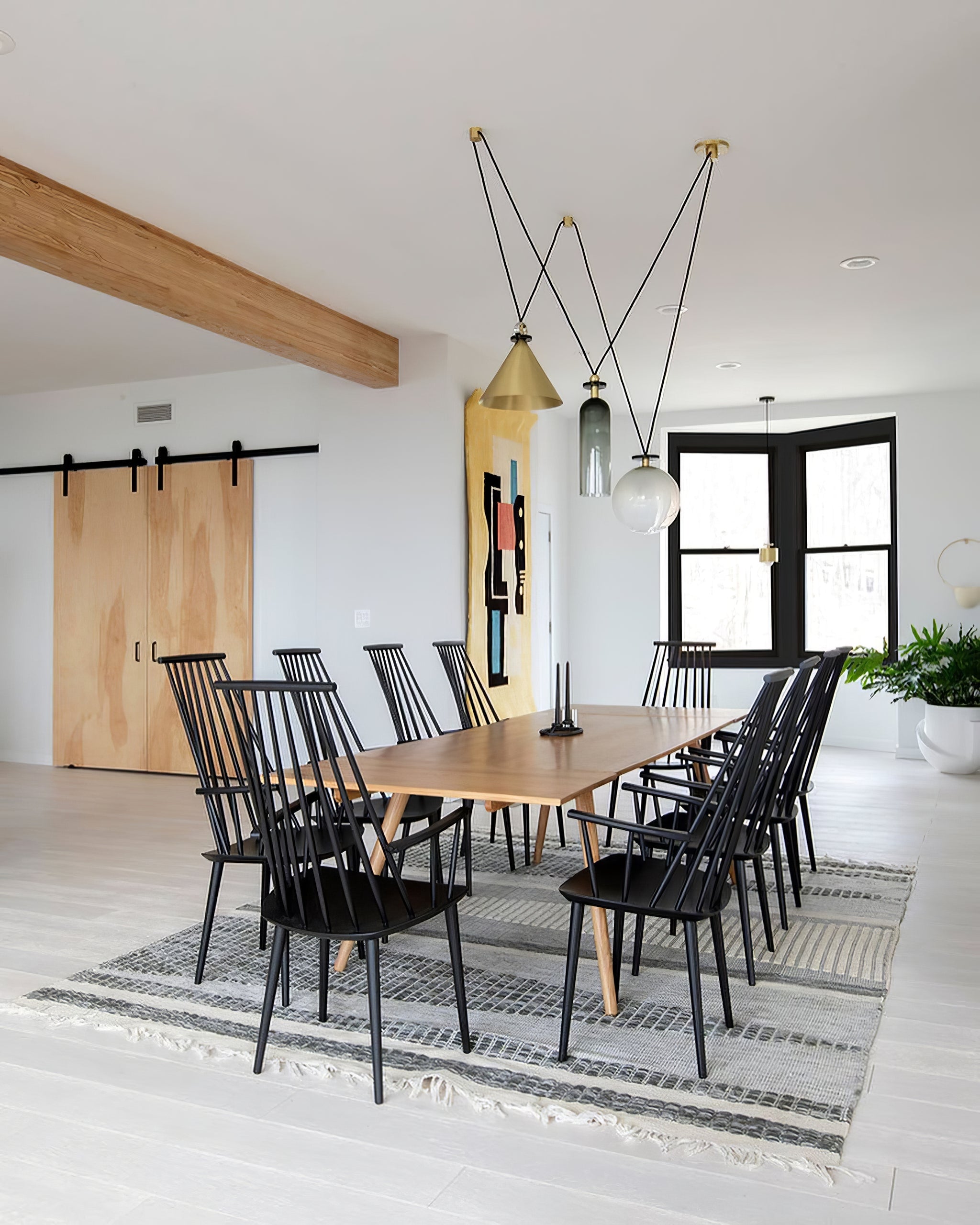 Metal Geometric Pendant Light 11.8 in Modular Ceiling Indoor Hanging Lamp | Thomler