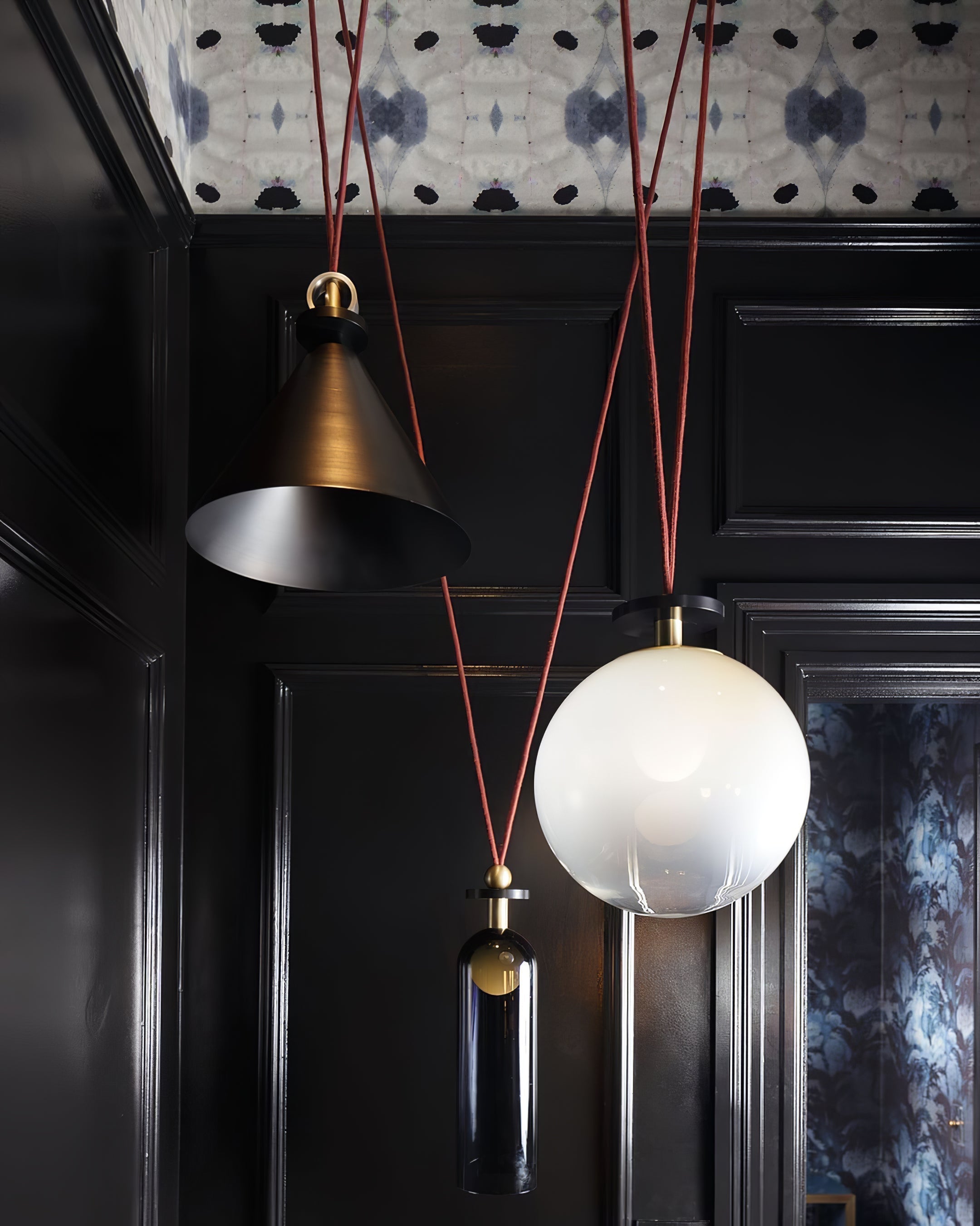 Metal Geometric Pendant Light 11.8 in Modular Ceiling Indoor Hanging Lamp | Thomler