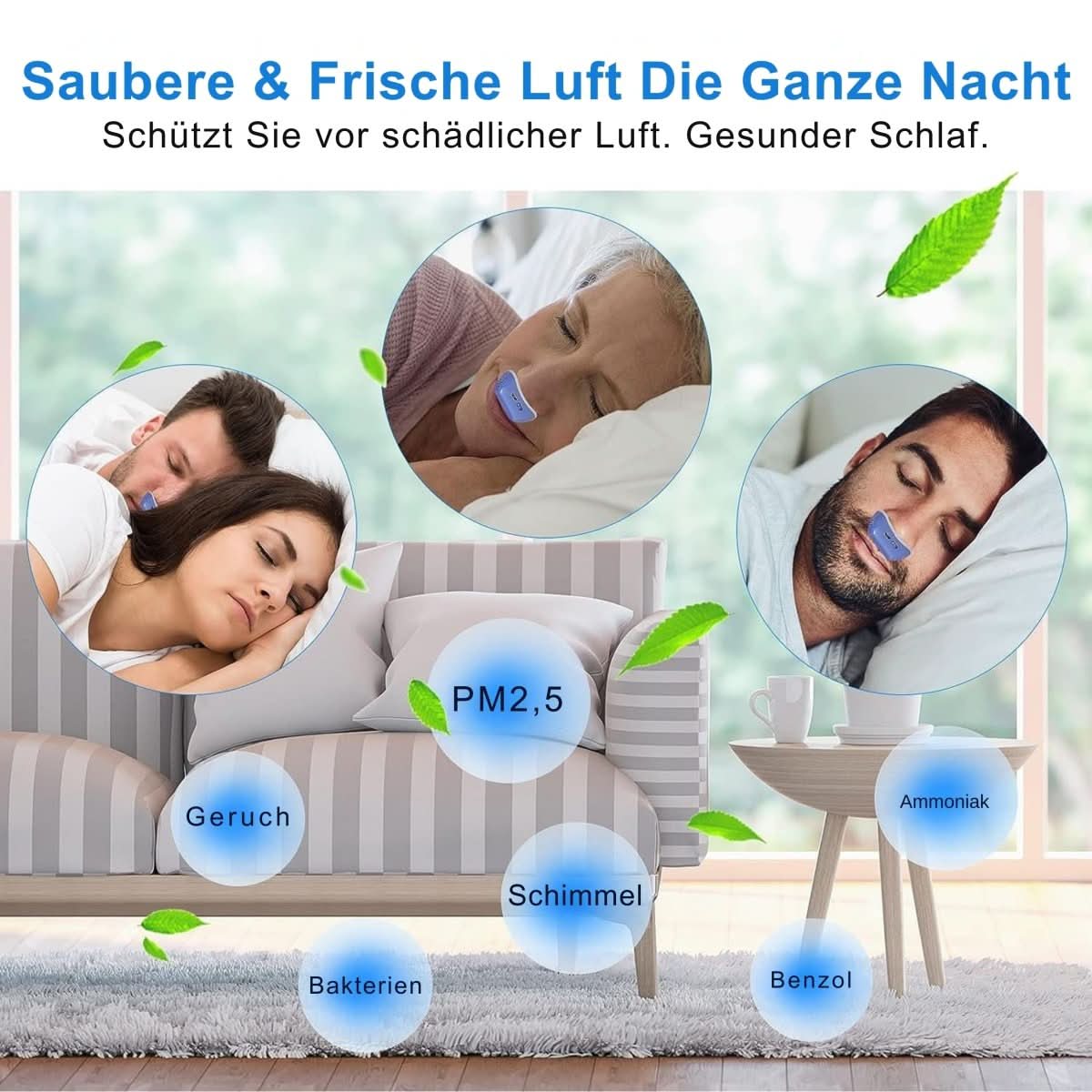 Compact Anti-Snoring Sleep Aid Device with Gentle Airflow Technology for Uninterrupted Rest | Thomler