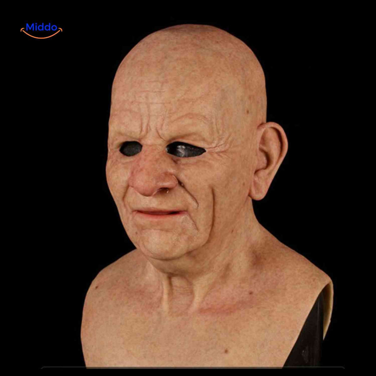 Lifelike Elderly Character Mask – Breathable Latex Full-Face Costume Accessory for Parties & Theater | Thomler