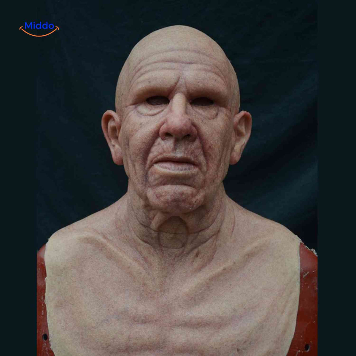 Lifelike Elderly Character Mask – Breathable Latex Full-Face Costume Accessory for Parties & Theater | Thomler