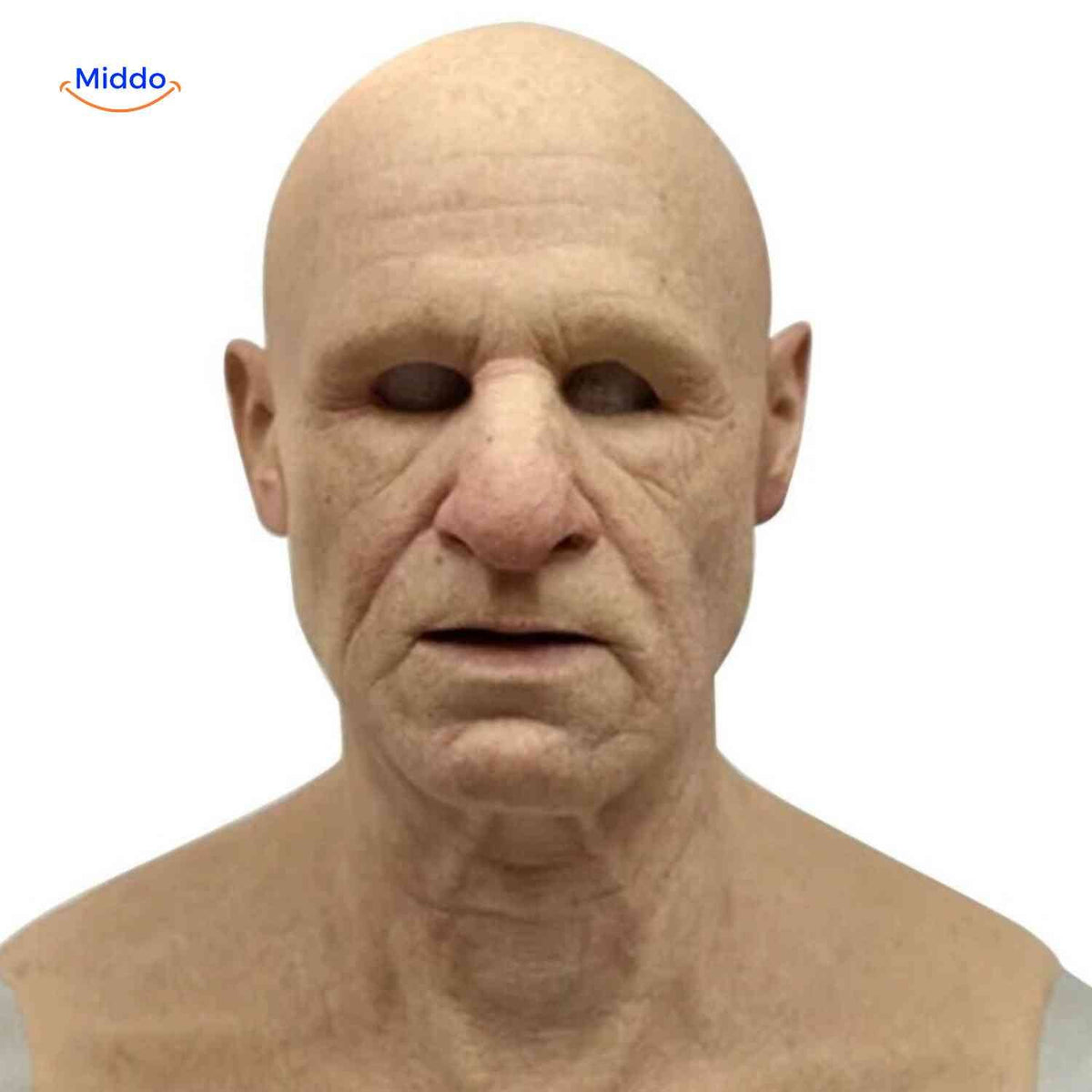 Lifelike Elderly Character Mask – Breathable Latex Full-Face Costume Accessory for Parties & Theater | Thomler