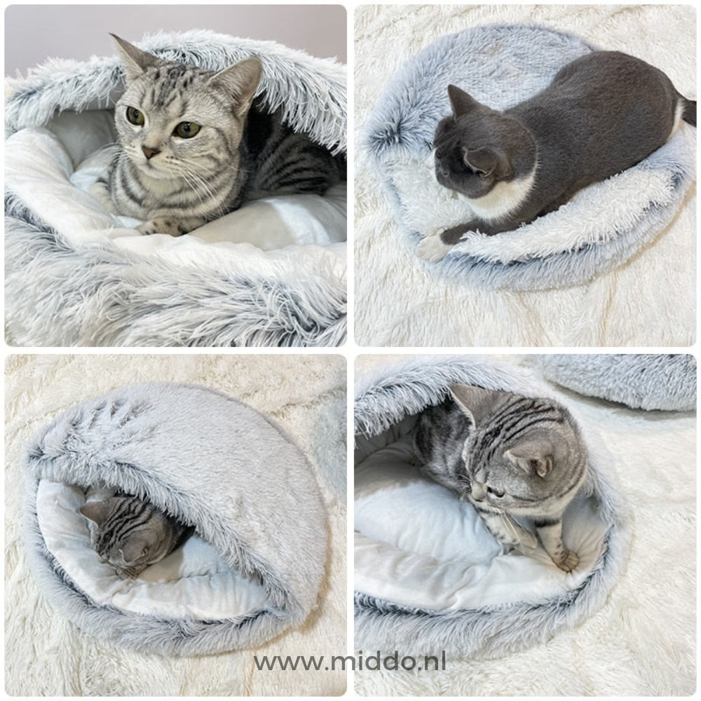 Round Plush Pet Bed – Cozy Donut Cushion for Dogs & Cats in All Sizes | Thomler