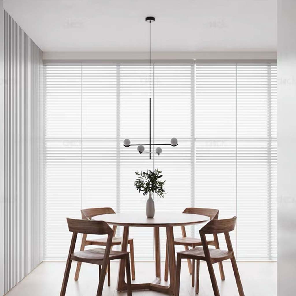 Chandelier Pendant Light Metal 23.6 in Modern Living Room Dining Bedroom Multi Glass Balls | Thomler