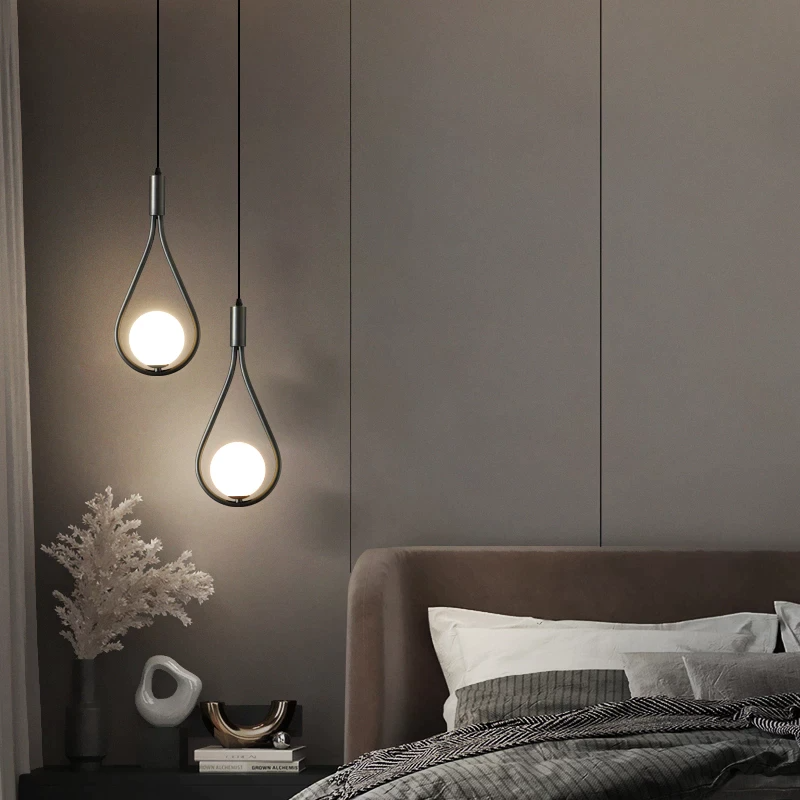 Sleek Adjustable Hanging Lamp with Directional Shade – Black or Gold Finish – Dining Room, Kitchen Island & Bedroom Ceiling Fixture | Thomler