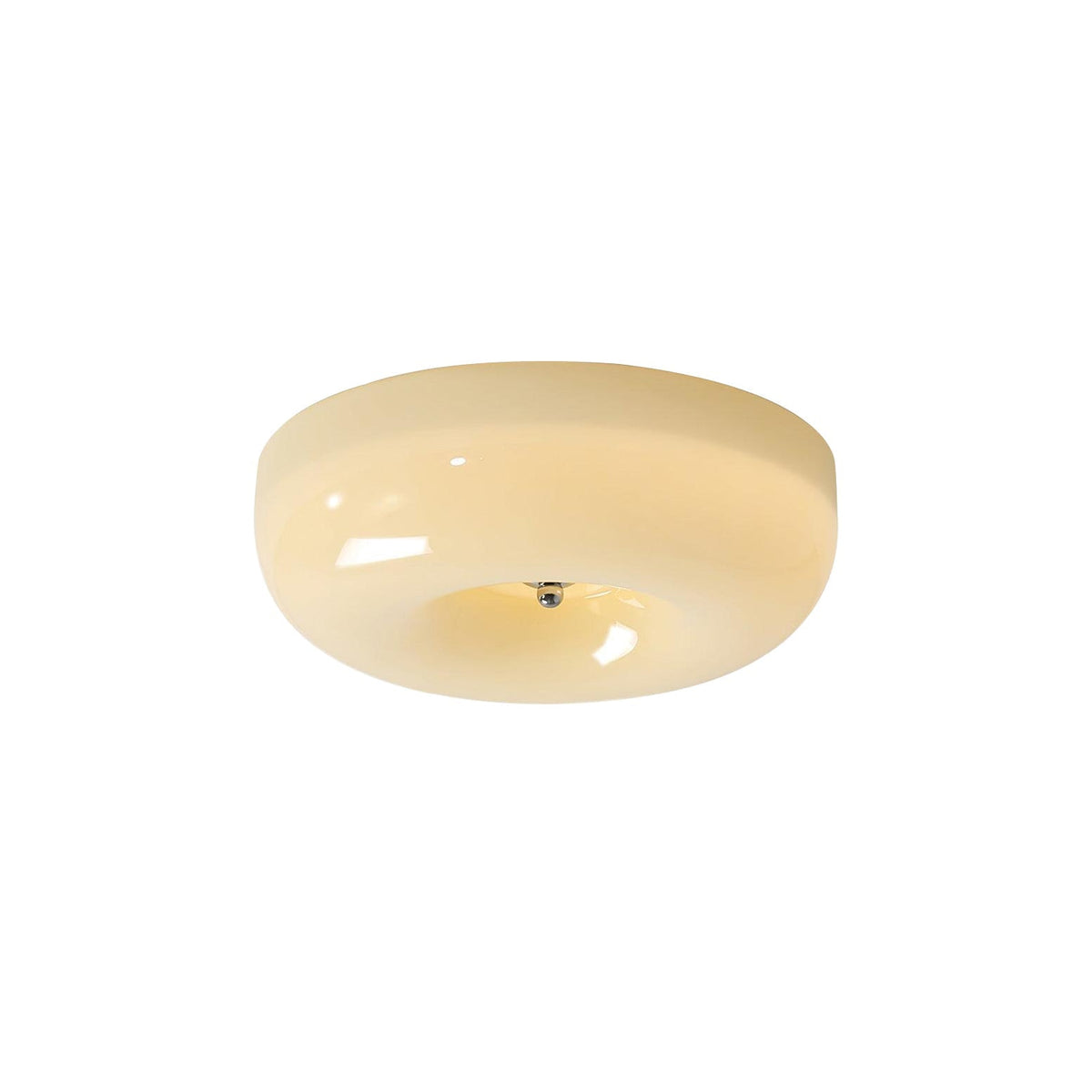 Modern Round Flush Mount LED Overhead Light Fixture Glass Dome for Kitchen Bedroom Living Room Dining Room Hallway Entryway Bathroom | Thomler