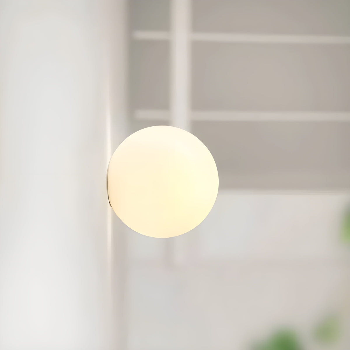 Frosted Glass Globe Sconce Light – Soft Ambient Fixture for Living Room, Bedroom & Hallway | Thomler