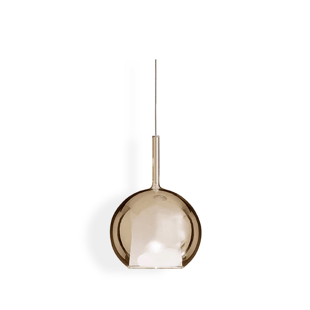 Pendant Light Glass Dome 9.8 in Indoor Dining Room Kitchen Island Ceiling Lamp | Thomler