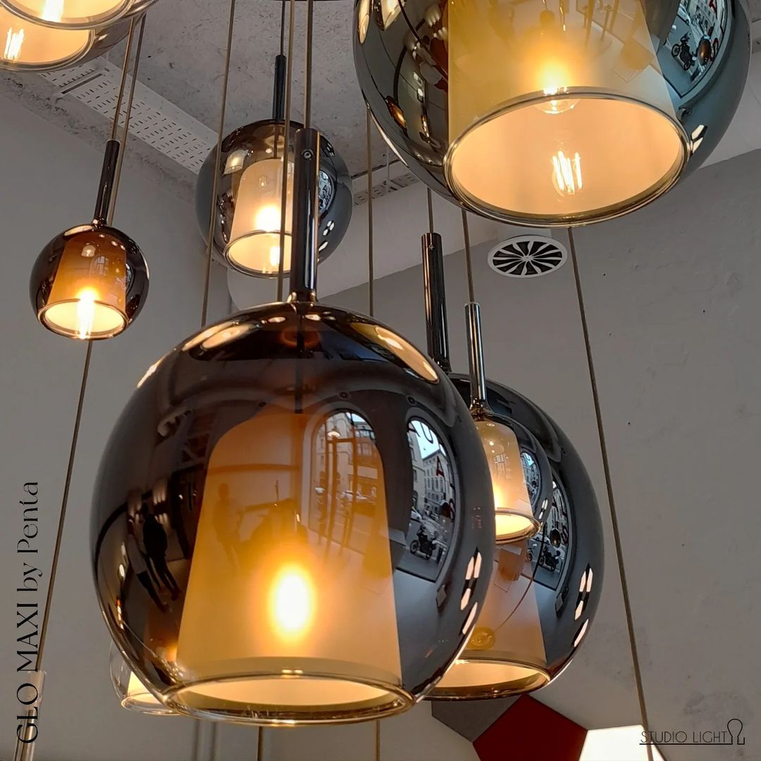 Pendant Light Glass Dome 9.8 in Indoor Dining Room Kitchen Island Ceiling Lamp | Thomler