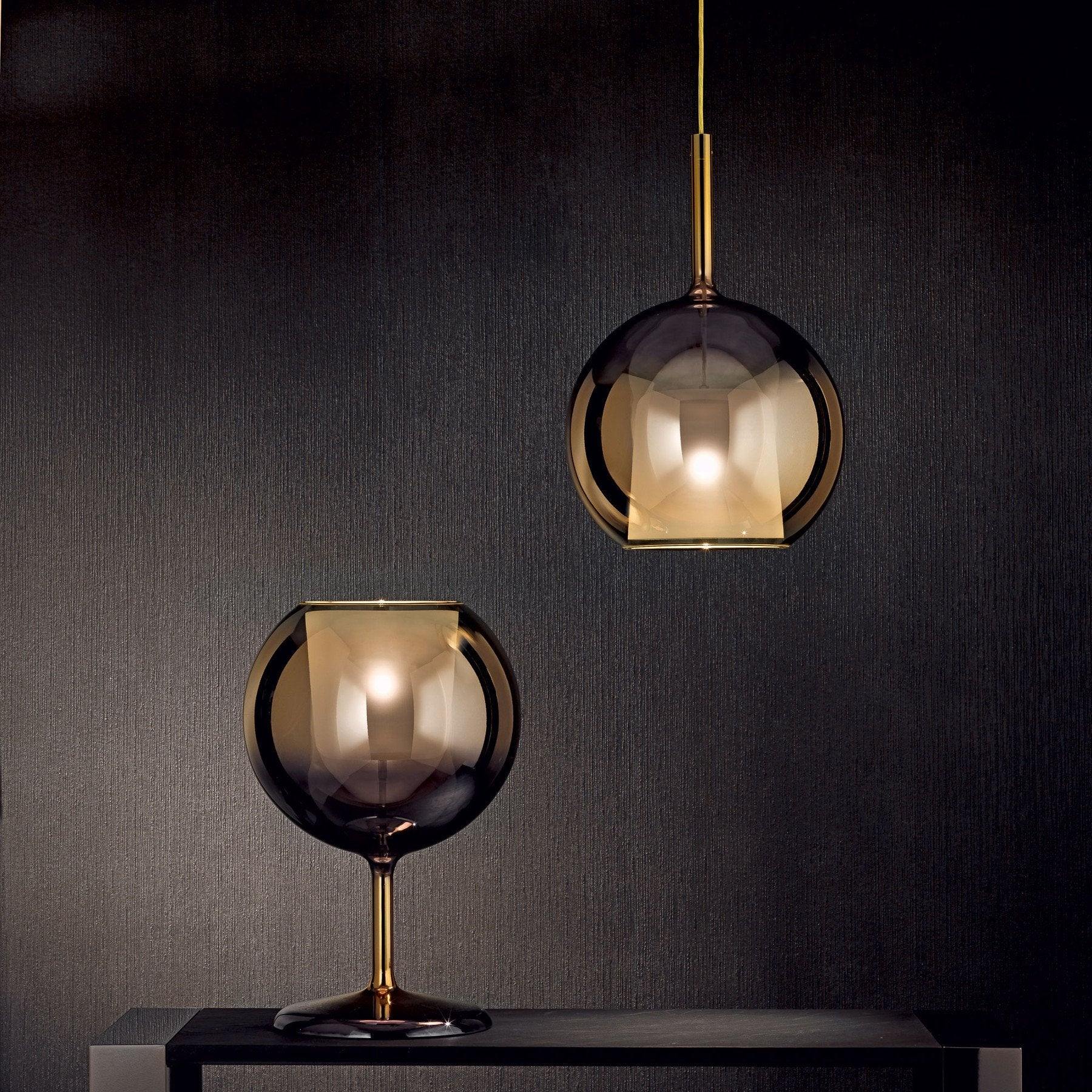 Pendant Light Glass Dome 9.8 in Indoor Dining Room Kitchen Island Ceiling Lamp | Thomler