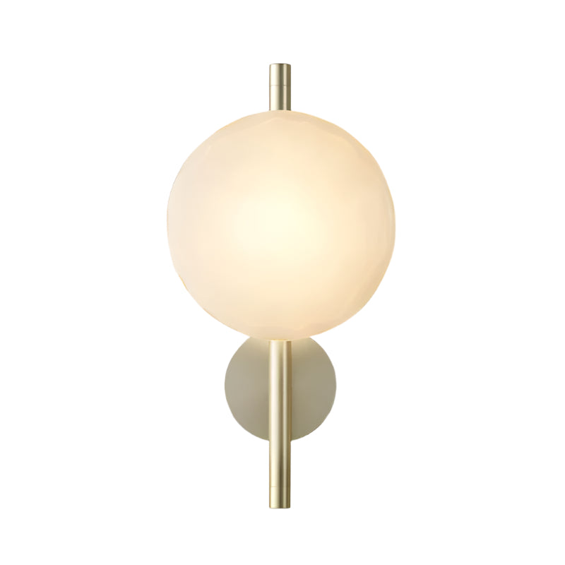 Wall Lamp Glass 7.9 in LED Black Or Gold Bedroom Hallway Decorative Modern Sconce Lighting Fixture | Thomler