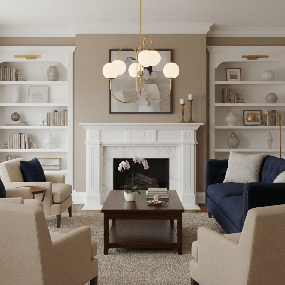 Chandelier Metal Glass 30 in x 27.6 in Indoor Ceiling Lighting | Thomler